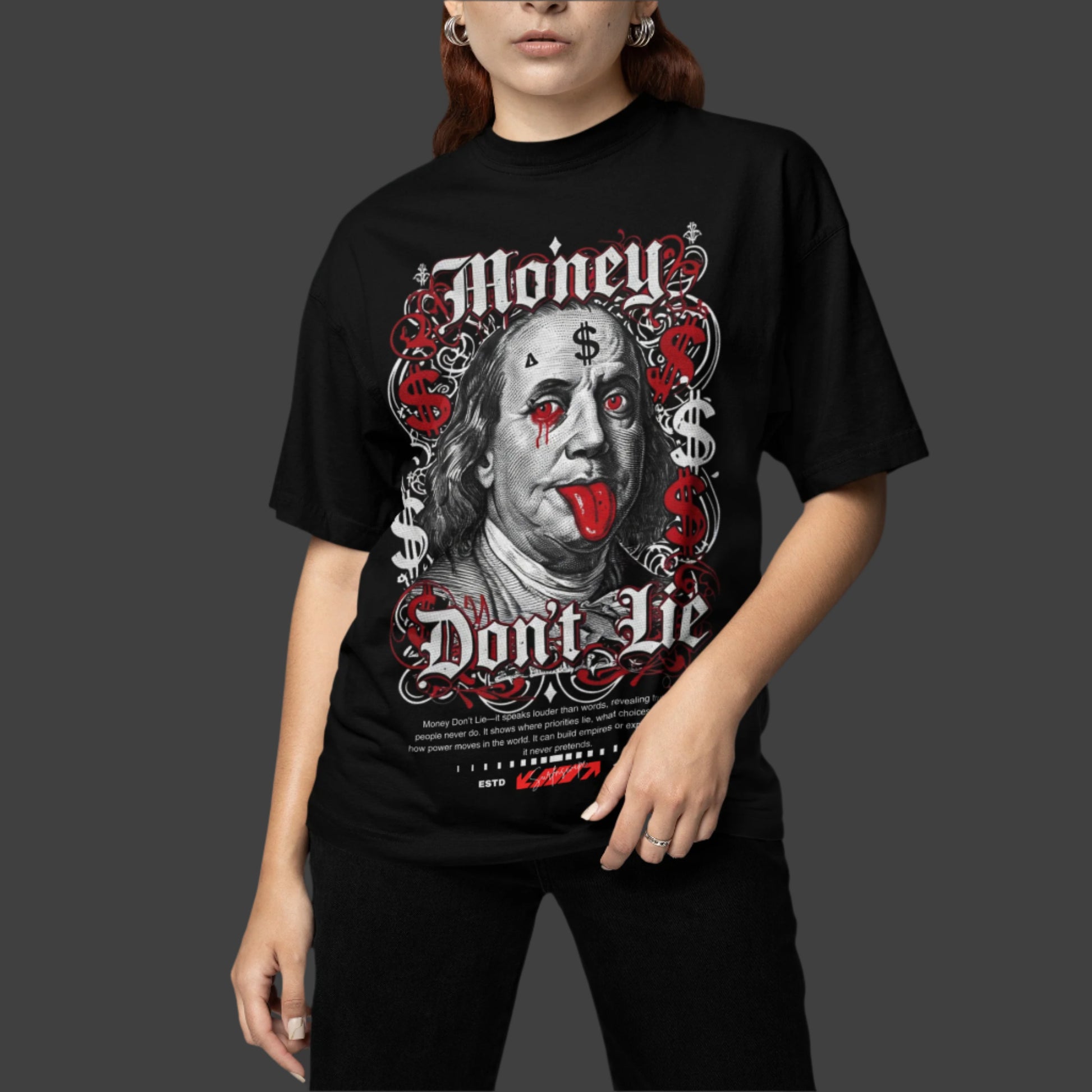 Money Don't Lie T-Shirt - Edgy Streetwear Graphic Tee