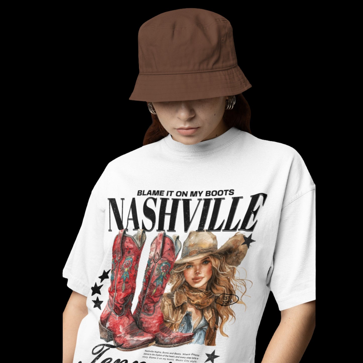 Nashville Printed Oversized T-shirt