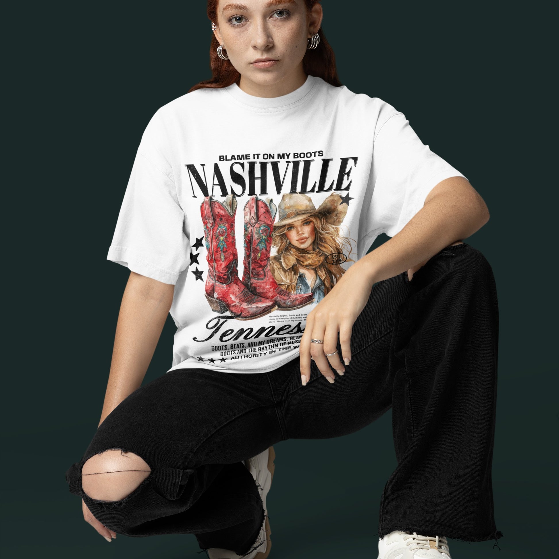 Nashville Printed Oversized T-shirt