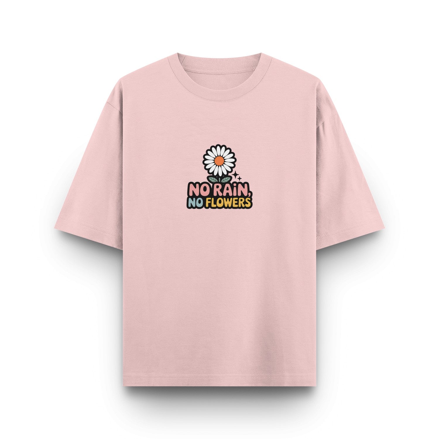 No Rain No Flowers Retro T-Shirt 