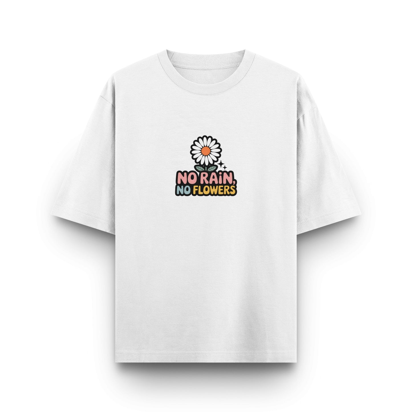 No Rain No Flowers Retro T-Shirt 