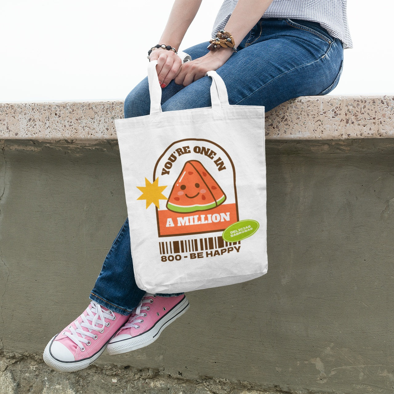 One in a Million Watermelon Tote Bag – Eco-Friendly