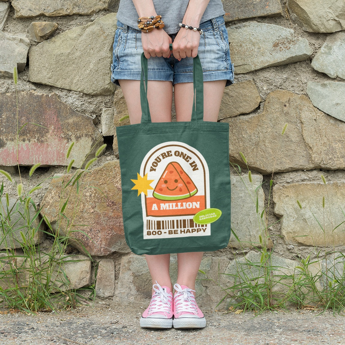 One in a Million Watermelon Tote Bag – Eco-Friendly