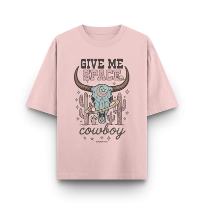 Woman wearing oversized 