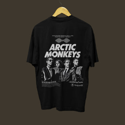 Oversized Arctic Monkeys Vintage-Inspired Tee