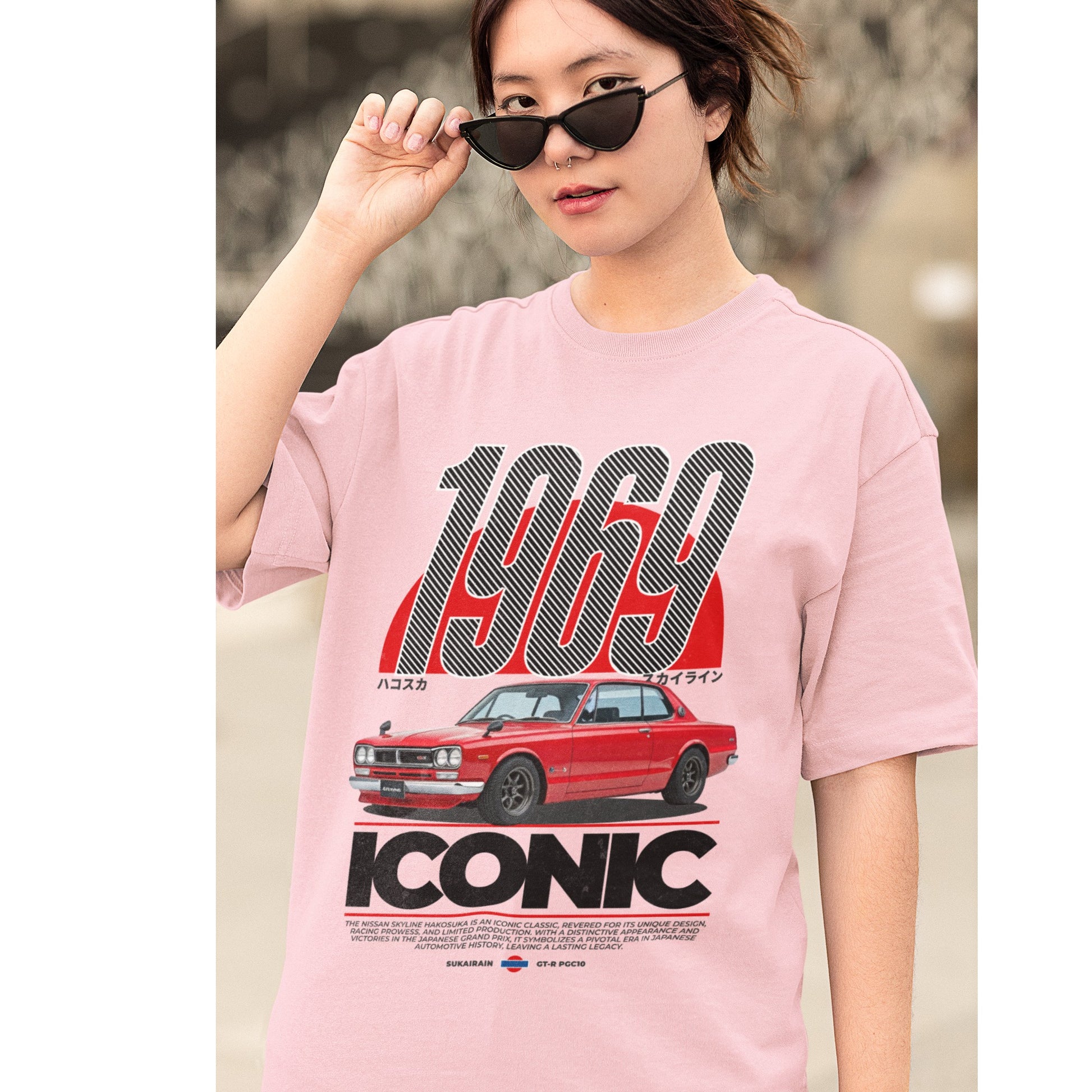 Oversized Hakosuka GT-R V8 T-Shirt for JDM Enthusiasts