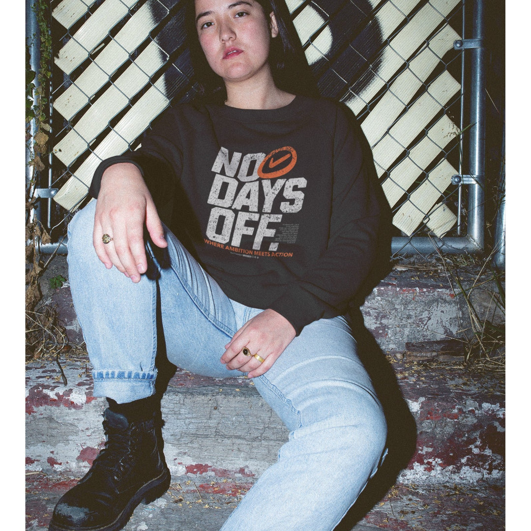 Oversized No Days Off Unisex Sweatshirt