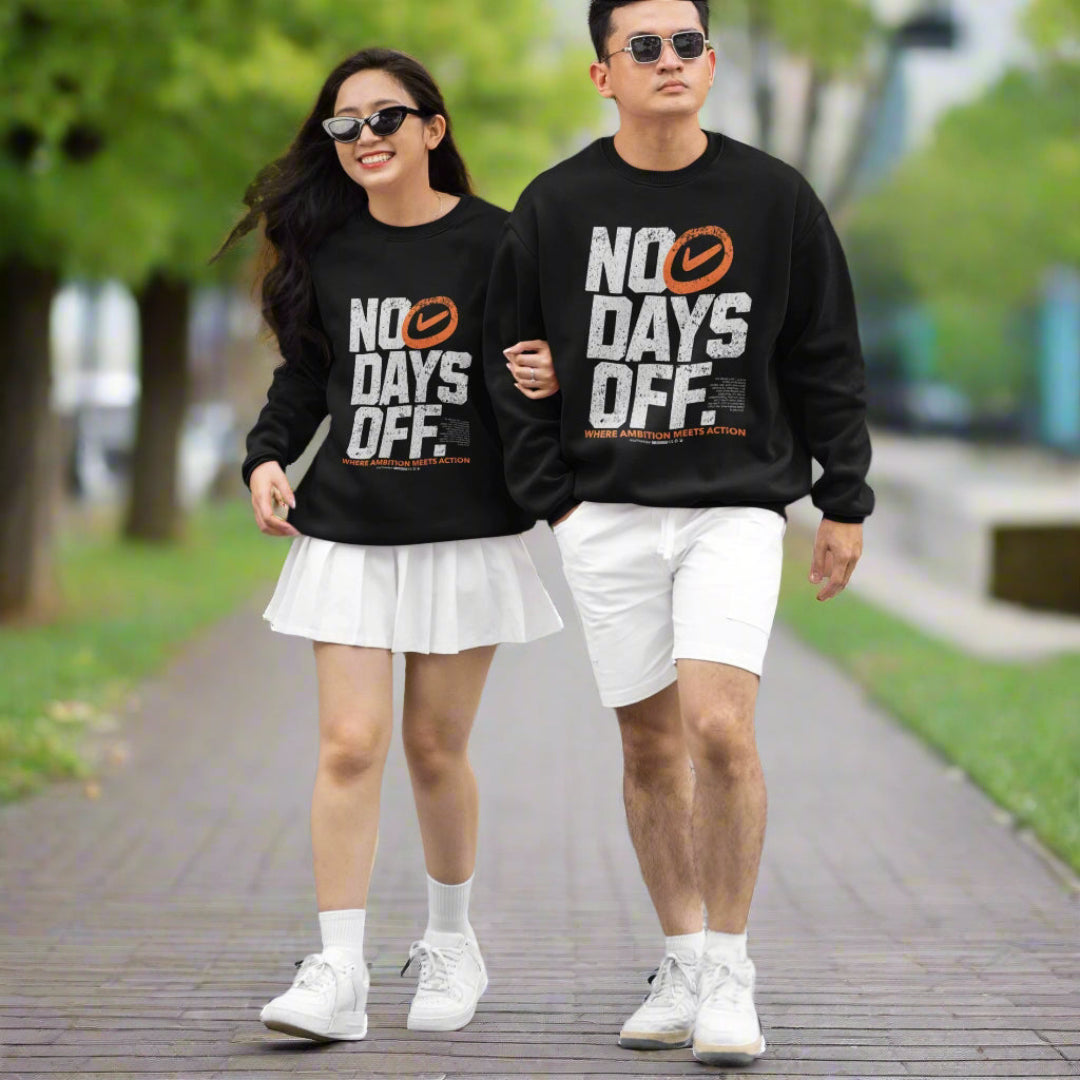 Oversized No Days Off Unisex Sweatshirt