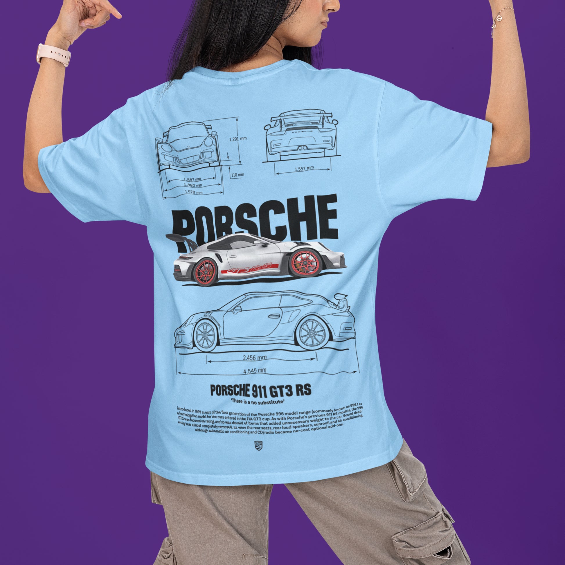 Porsche 911 GT3 RS Blueprint T-Shirt 