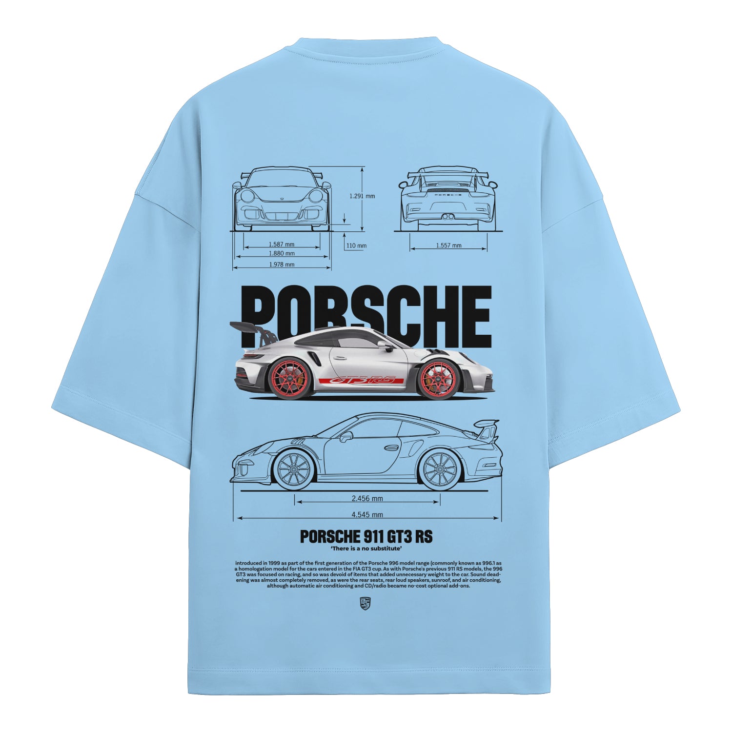 Porsche 911 GT3 RS Blueprint T-Shirt 