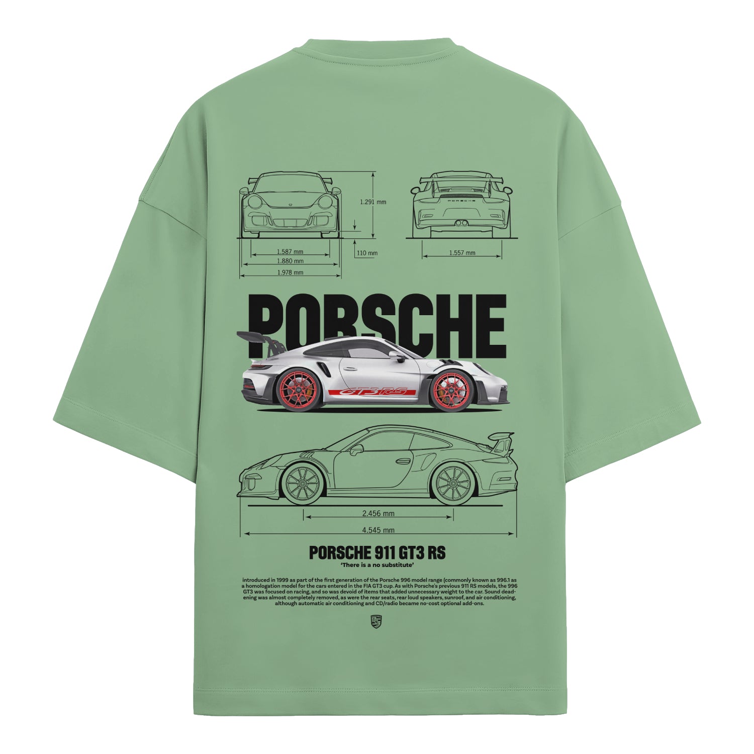 Porsche 911 GT3 RS Blueprint T-Shirt 