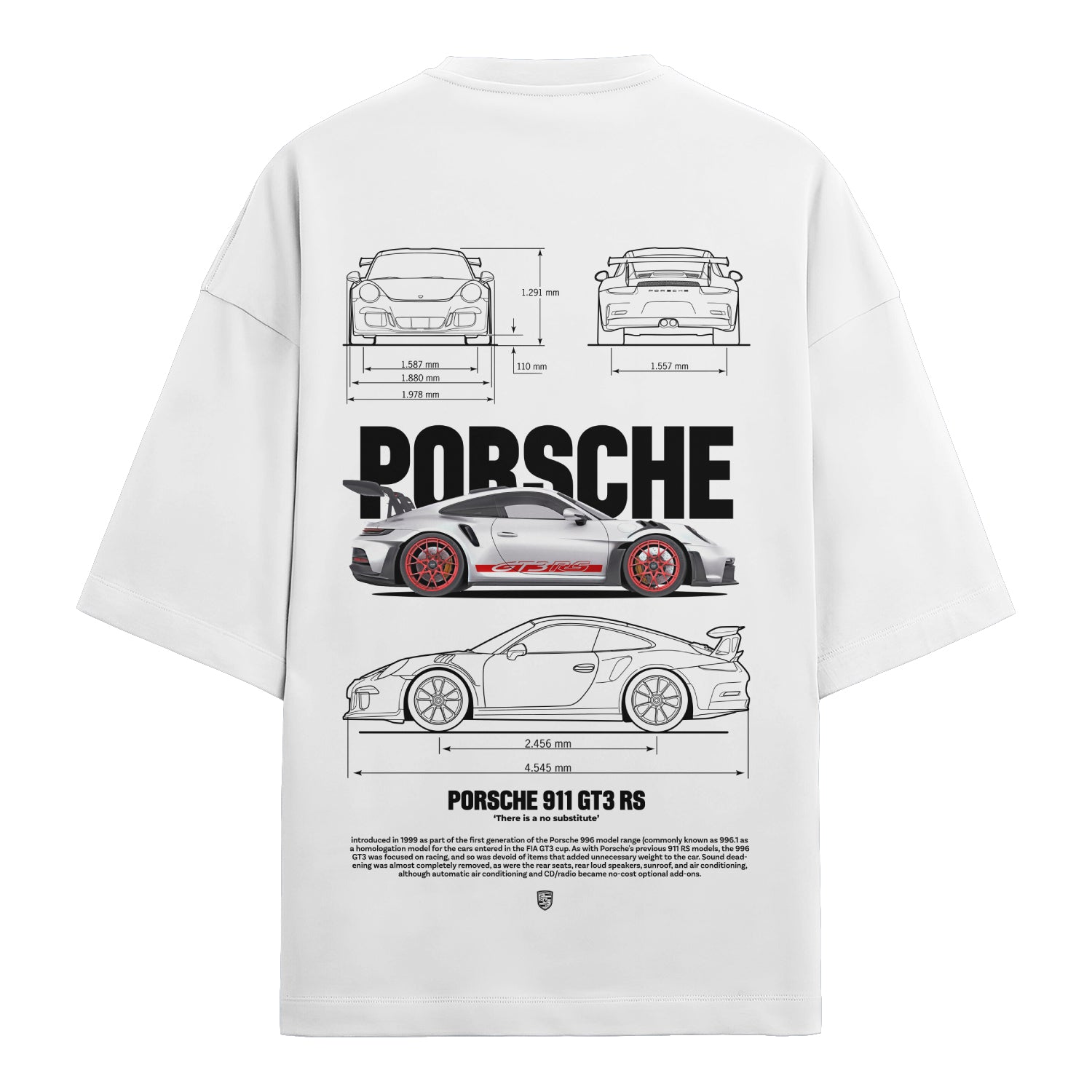 Porsche 911 GT3 RS Blueprint T-Shirt 