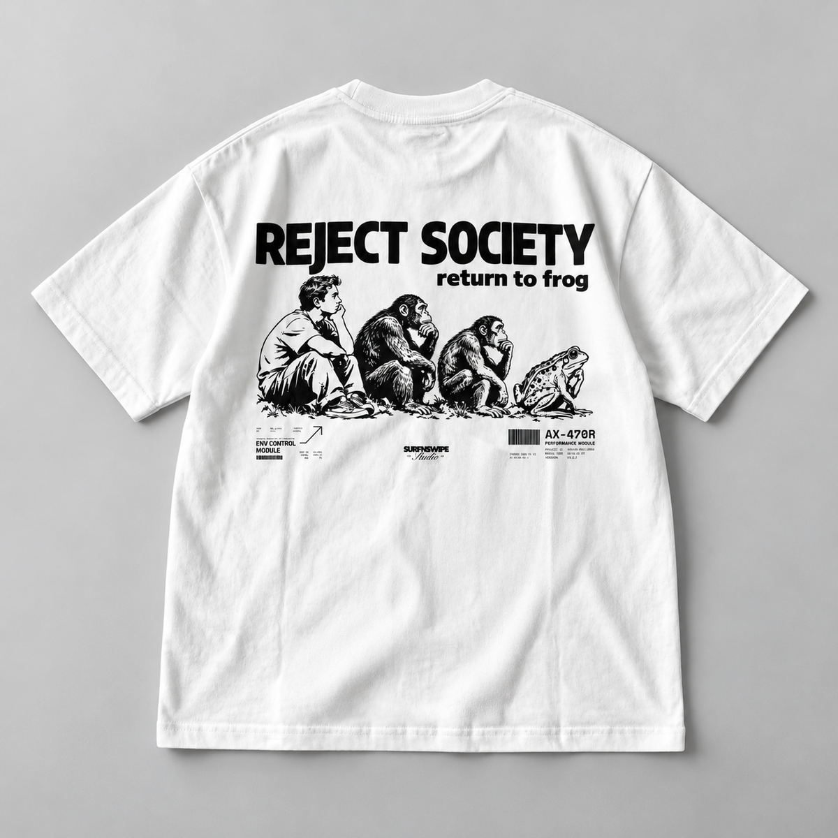 Reject Society Oversized T-Shirt | 260 GSM Cotton Terry