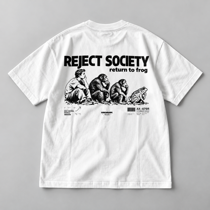 Reject Society Oversized T-Shirt | 260 GSM Cotton Terry