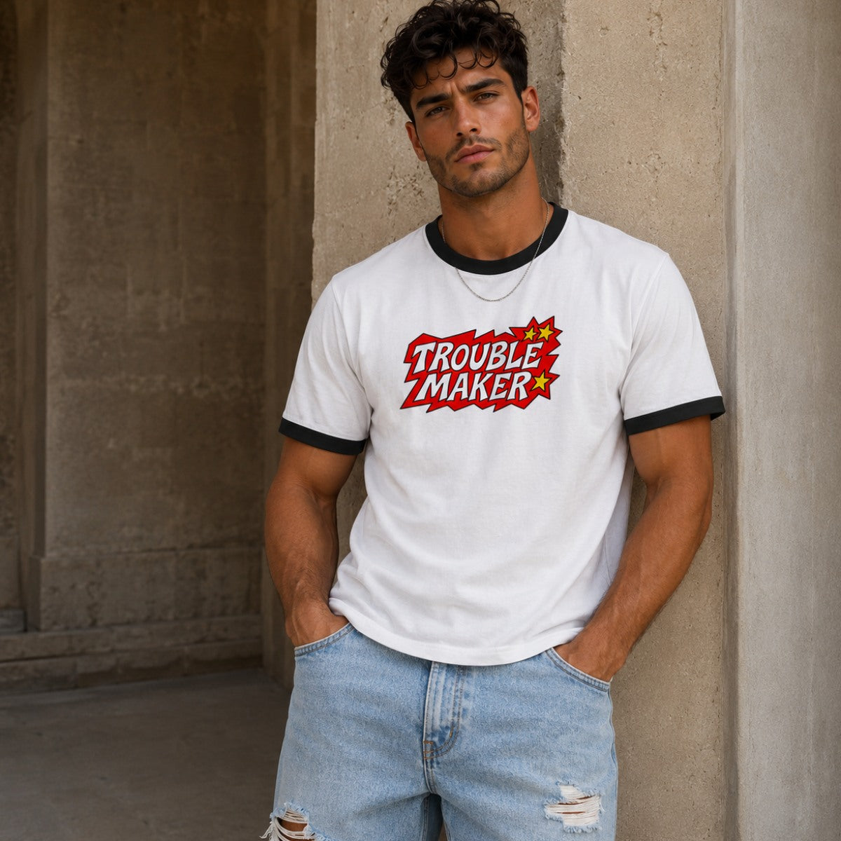 Trouble Maker Ringer T-Shirt