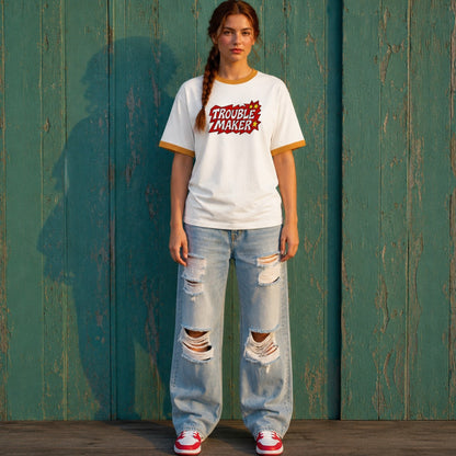 Trouble Maker Ringer T-Shirt