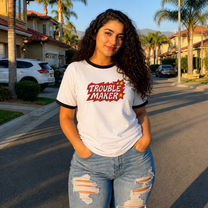 Trouble Maker Ringer T-Shirt