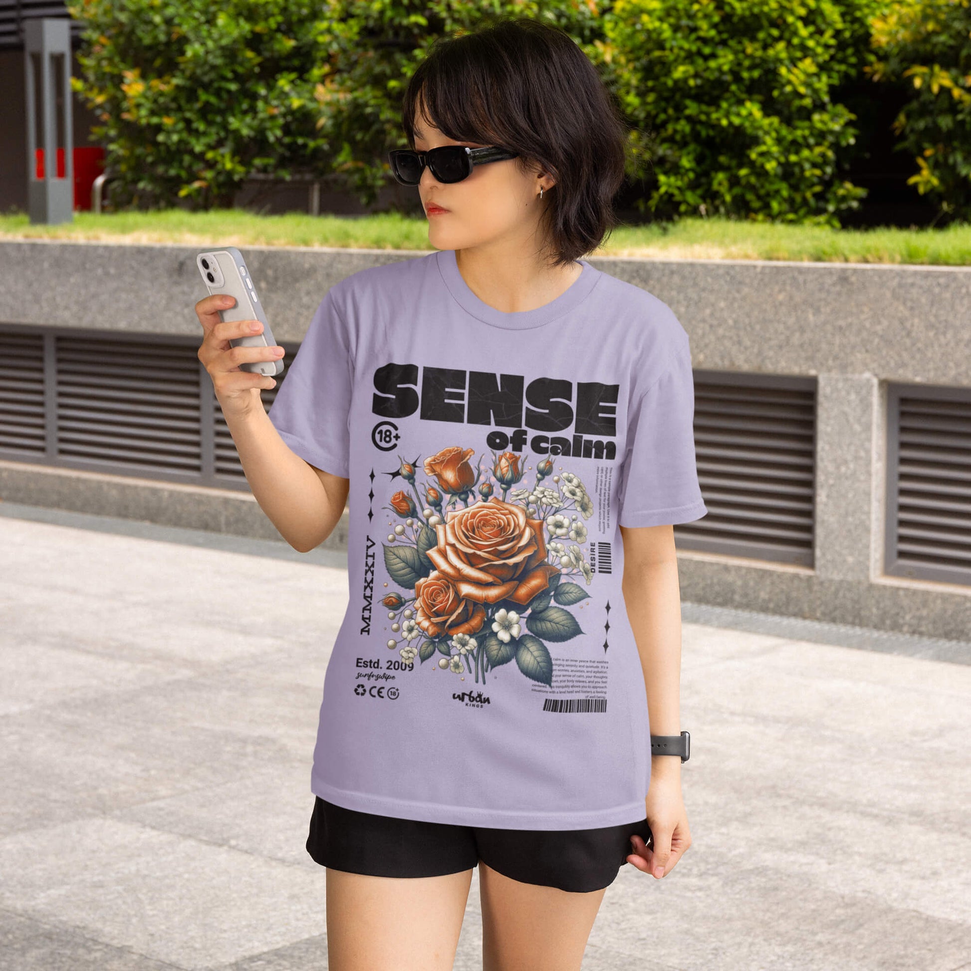 Sense Of Calm Printed Oversize Fit T-shirt