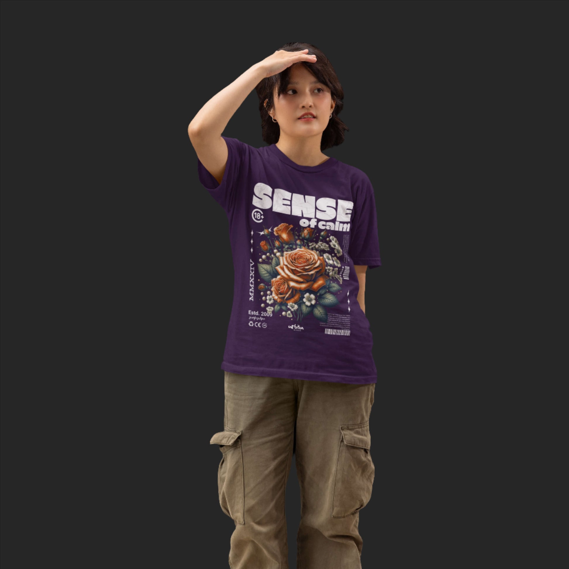 Sense Of Calm Printed Oversize Fit T-shirt