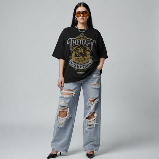 Camping Oversized  T-Shirt