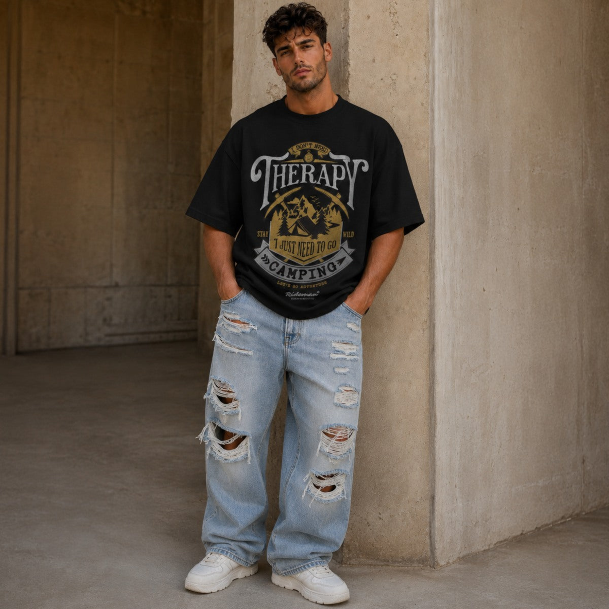 Camping Oversized  T-Shirt