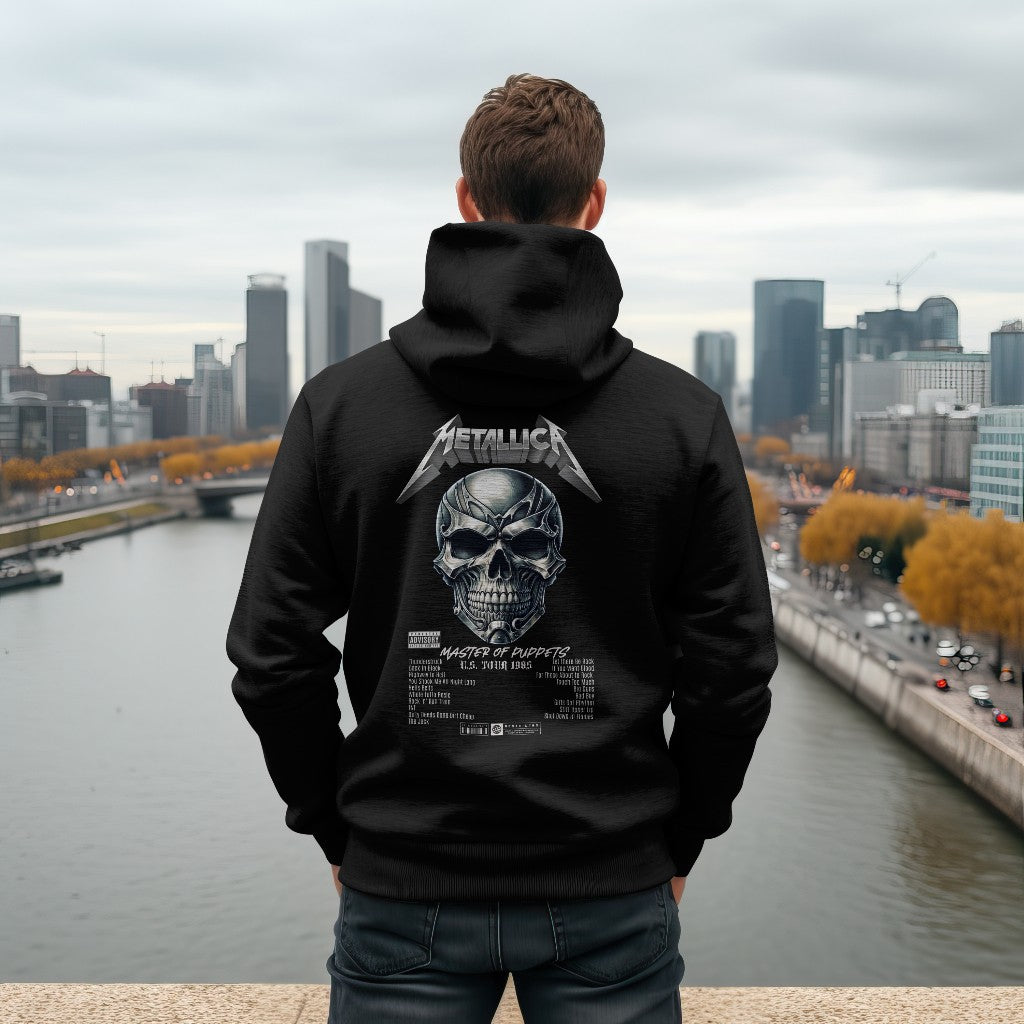 Unisex Metallica Oversized Drop Shoulder Hoodie