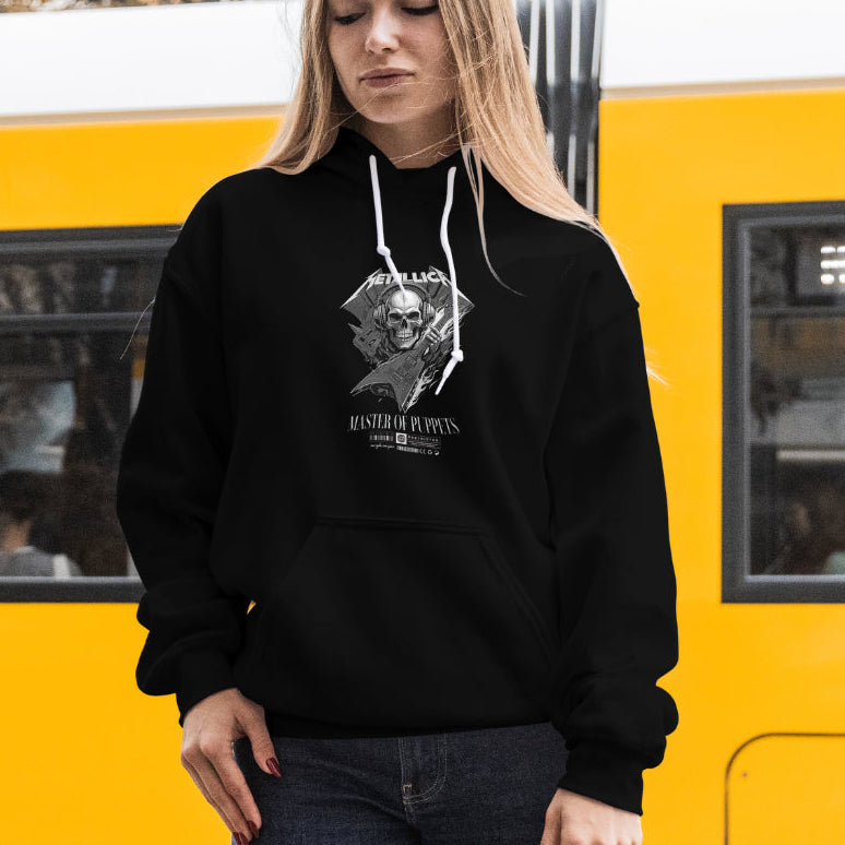 Unisex Metallica Oversized Drop Shoulder Hoodie