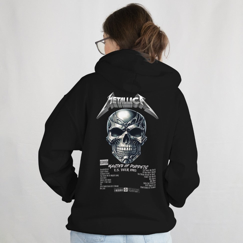 Unisex Metallica Oversized Drop Shoulder Hoodie