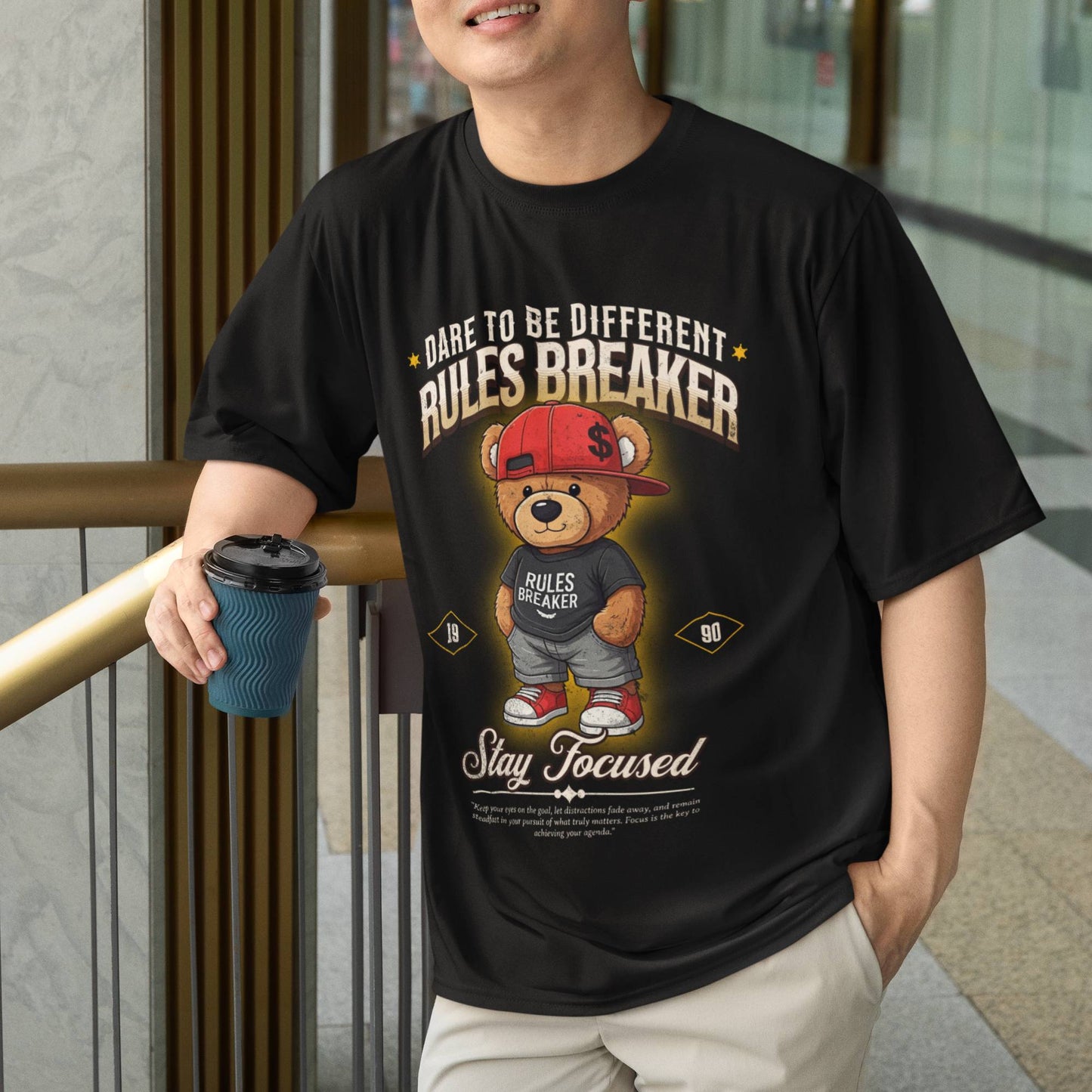 Unisex Oversized Teddy Rules Breaker Tee