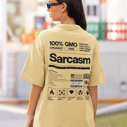 Unisex oversized Sarcasm T-shirt