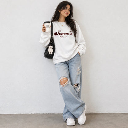 Disconnect Graphic Oversized Heavyweight Sweatshirt