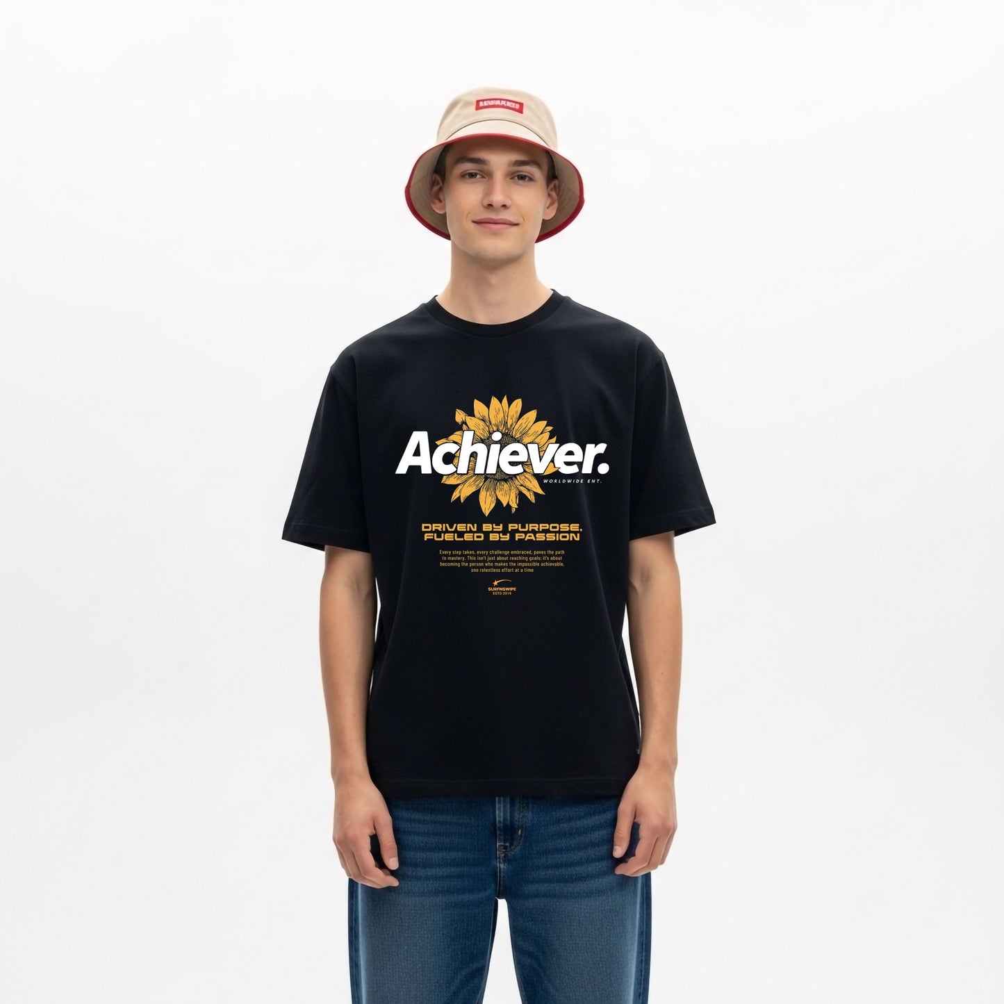 achiever-sunflower-motivational-graphic-tshirt