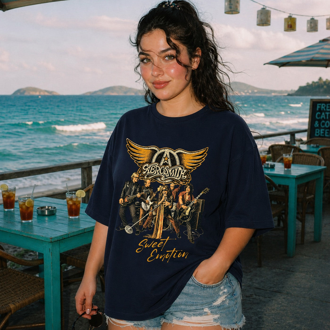 woman-wearing-navy-t-shirt