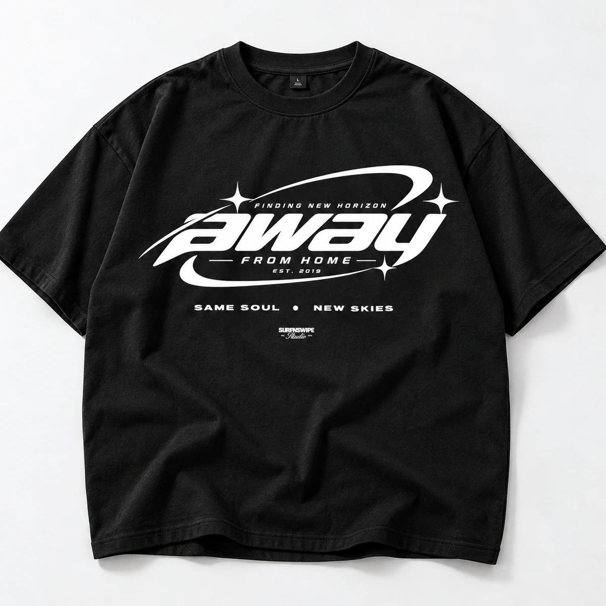 Black Away From Home oversized T-shirt
