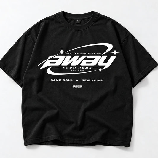 Black Away From Home oversized T-shirt
