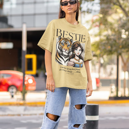 Bestie Printed Oversized T-shirt