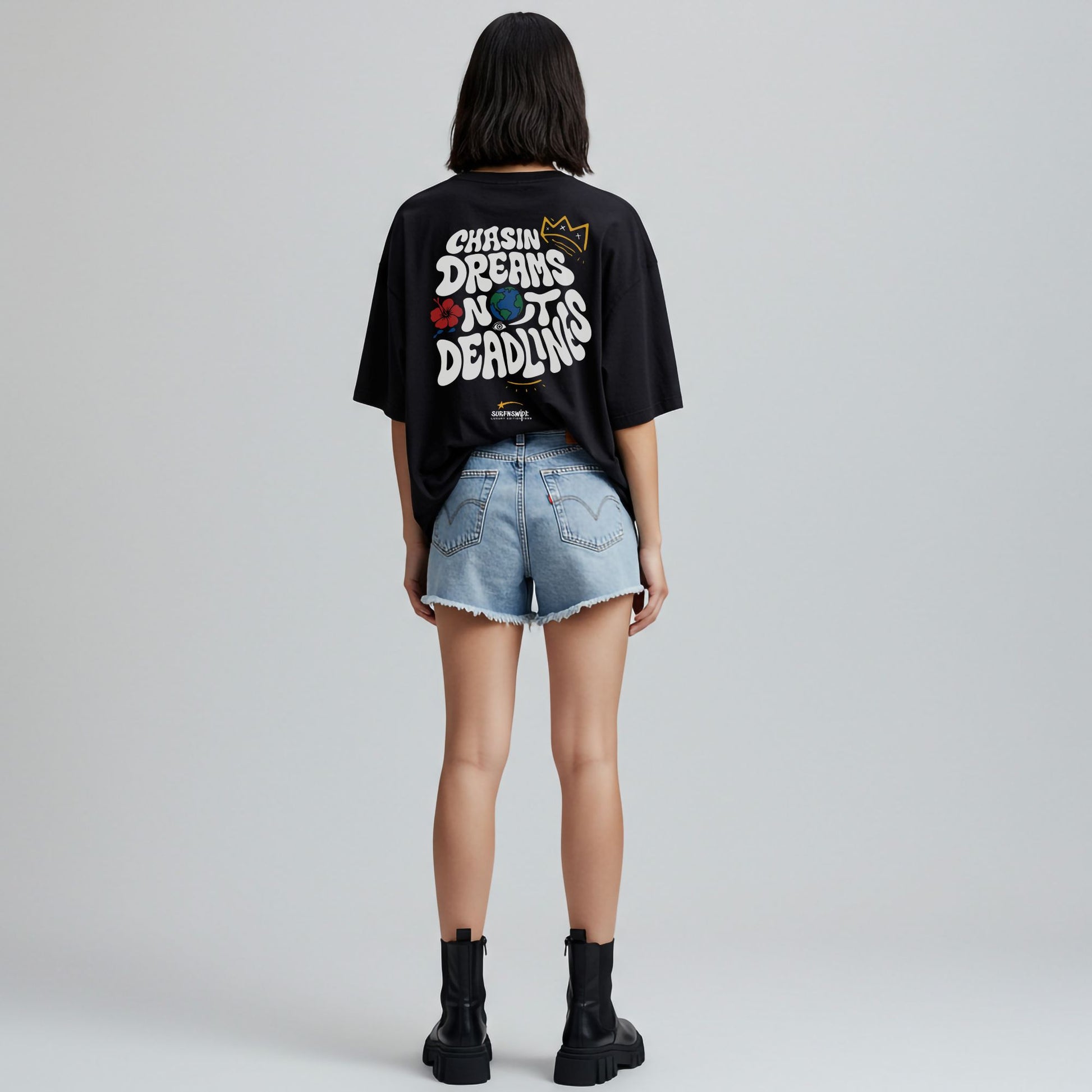 chasin-dreams-not-deadlines-oversized-tshirt-black