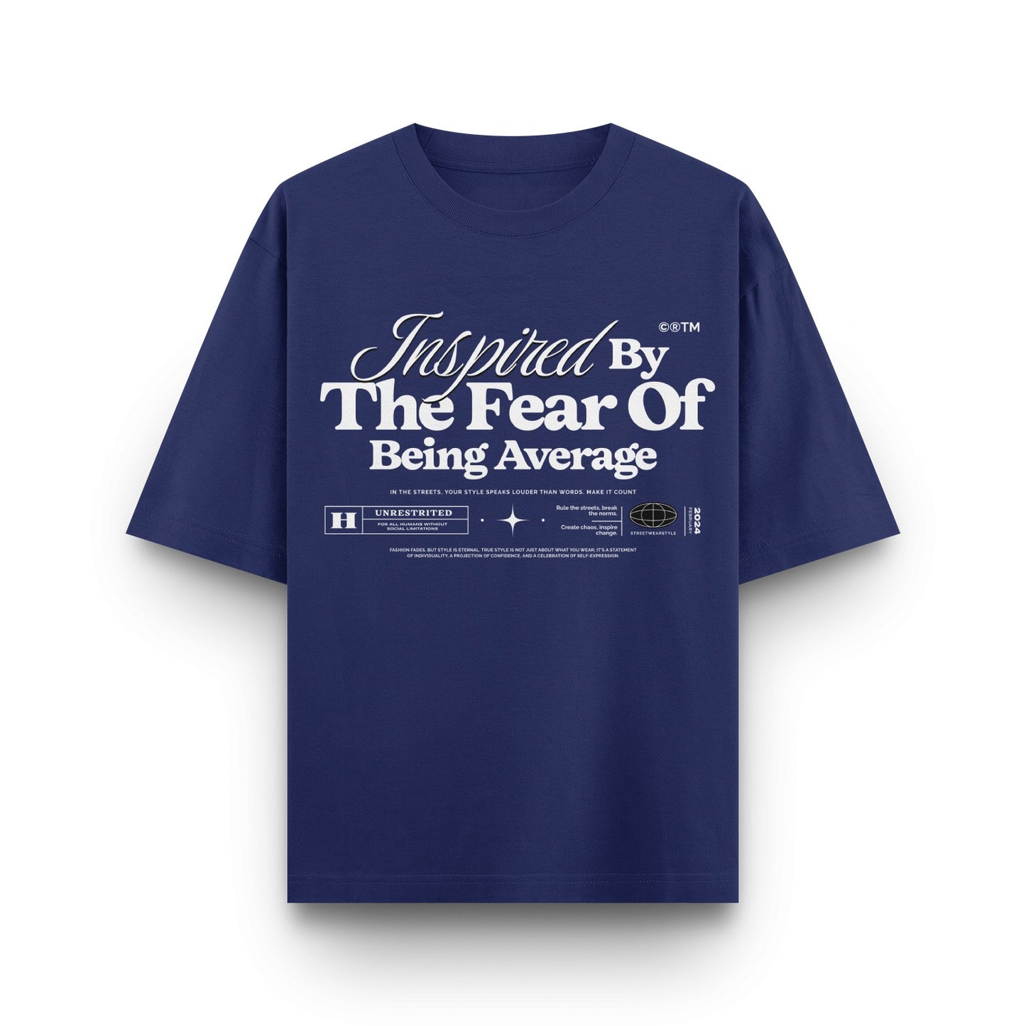 Fear Of Being Average Oversized T-Shirt
