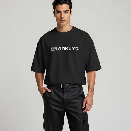 Brooklyn Glitch Oversized Heavyweight T-Shirt