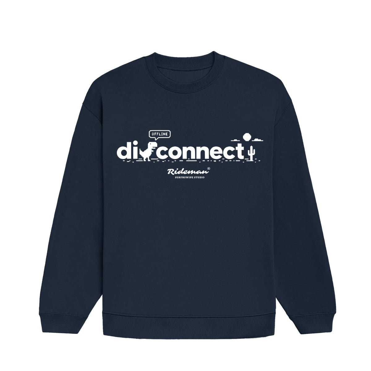 Disconnect Graphic Oversized Heavyweight Sweatshirt
