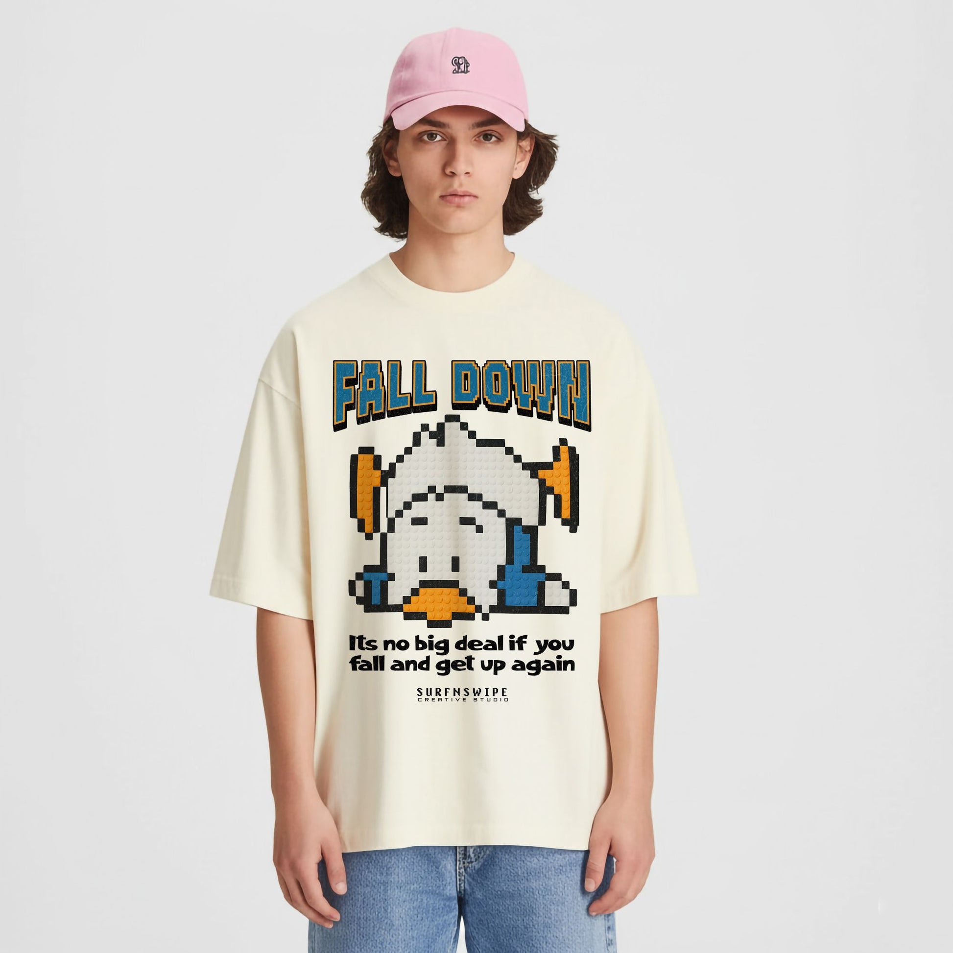fall-down-gaming-tshirt-retro-pixel-motivational