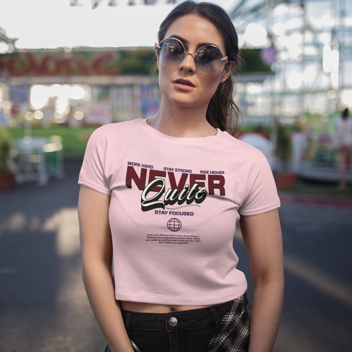 Never Quite Printed Lavender Cotton Crop Top