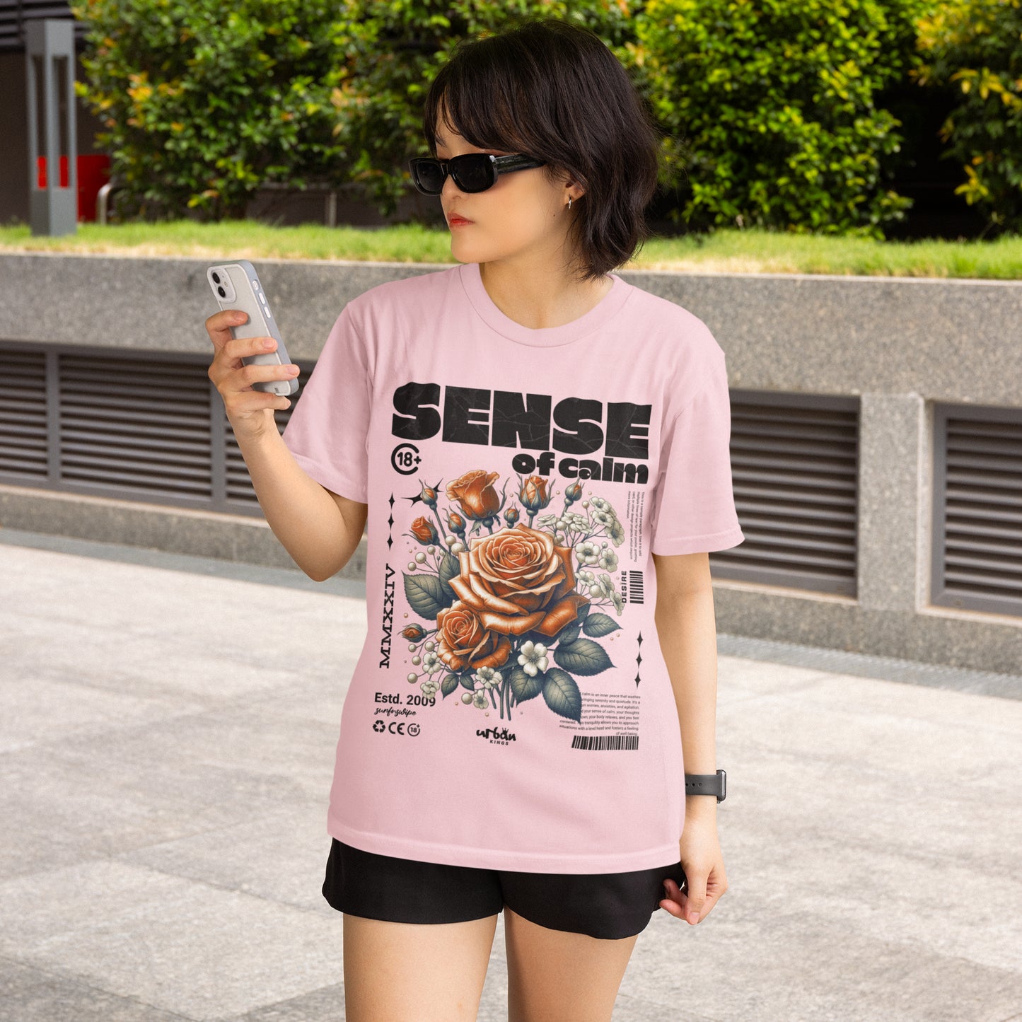 Sense Of Calm Printed Oversize Fit T-shirt