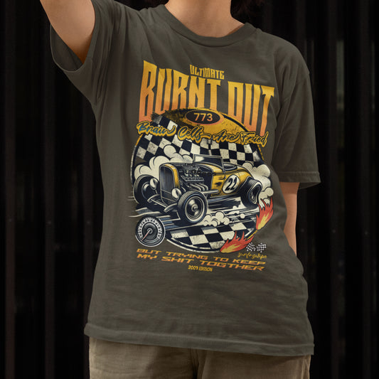 Vintage Car Graphic Oversized Classic T-Shirt