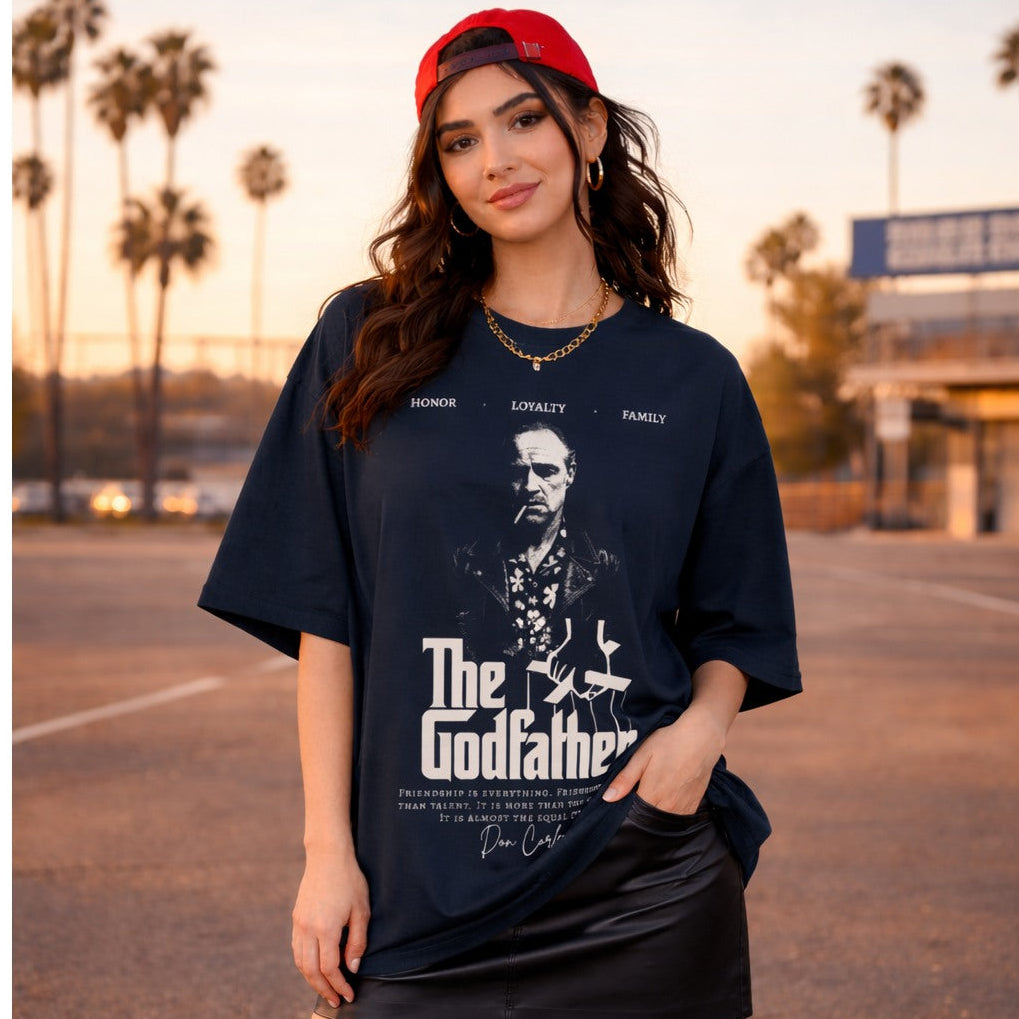 woman-wearing-navy-t-shirt