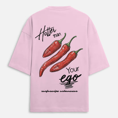 Hotter Than Your Ego Oversized Chili Graphic T-Shirt