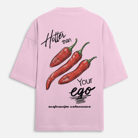 Hotter Than Your Ego Oversized Chili Graphic T-Shirt