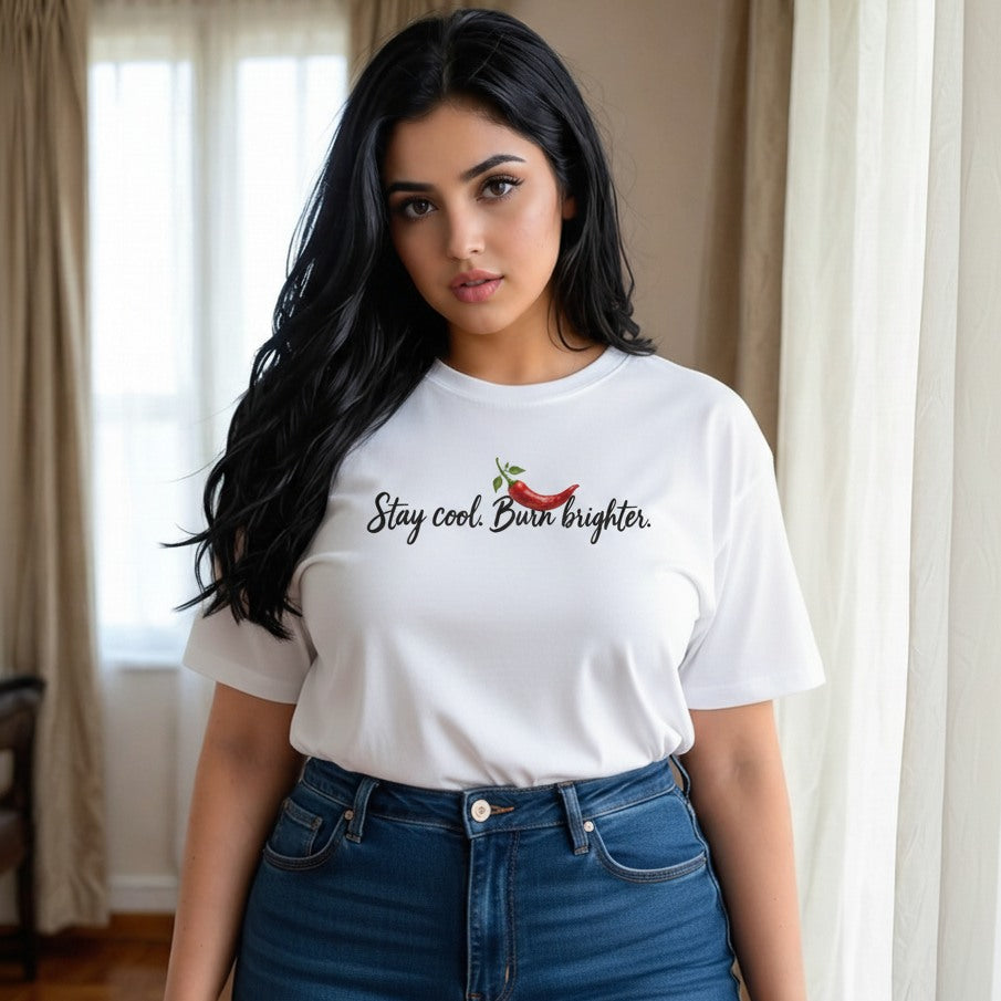Hotter Than Your Ego Oversized Chili Graphic T-Shirt