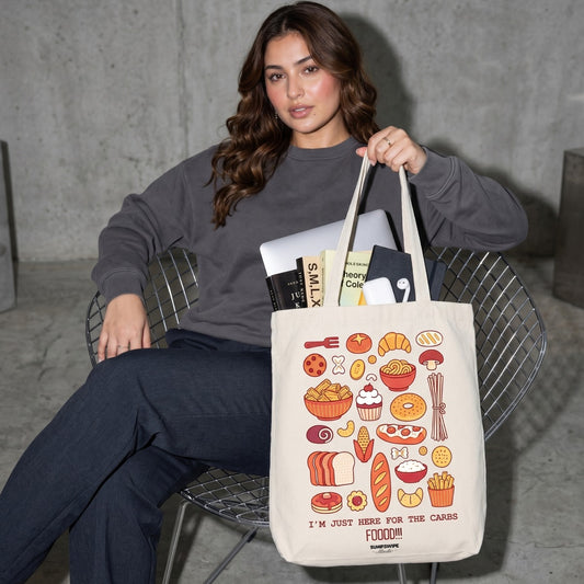 I’m Just Here For The Carbs Canvas Tote Bag