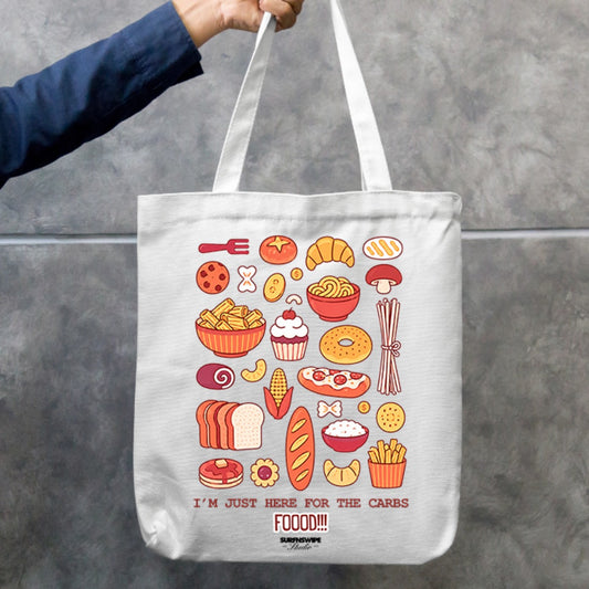 I’m Just Here For The Carbs Canvas Tote Bag